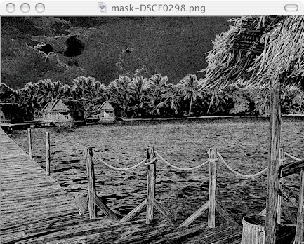 Masque d'application d'une accentuation locale